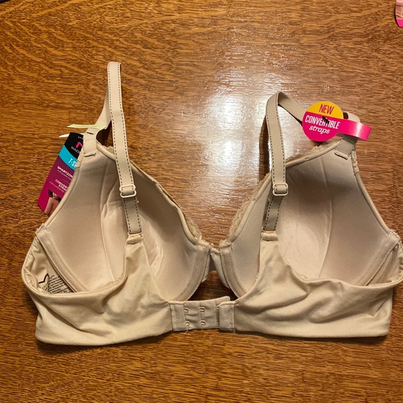 NWT! Maidenform 38 B T Shirt Bra Convertible Strap X Cross Underwire Lace Padded - Picture 5 of 12